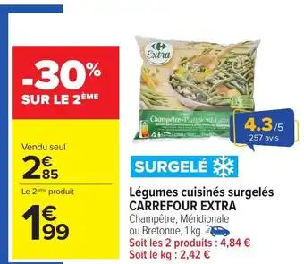 CARREFOUR EXTRA Légumes cuisinés surgelés 1 kg