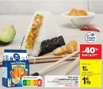 CARREFOUR CLASSIC Mini surimi 220 g