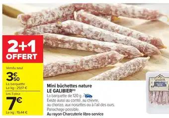 LE GALIBIER Mini bûchettes nature 120 g