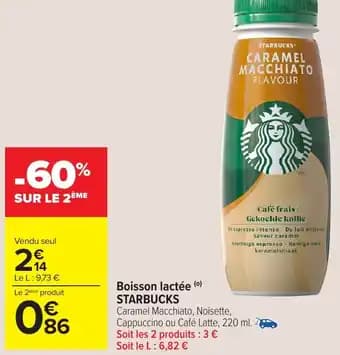Starbucks boisson lactée 220 ml