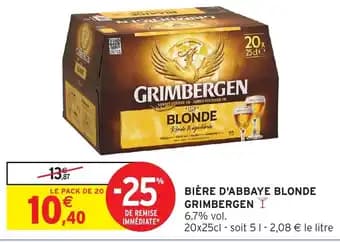 Promotion Exclusives de 4
Grimbergen blonde : Découvrez l'Offre incontournable