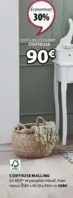 Promotion Exclusives de 1
Coiffeuse : Découvrez l'Offre incontournable