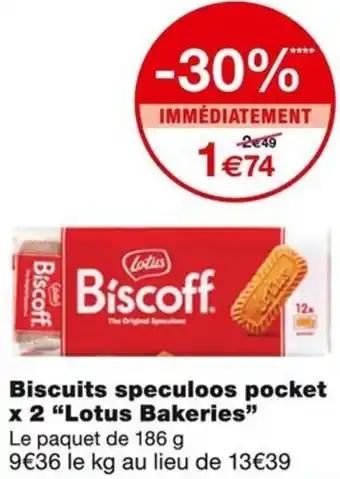 Lotus Bakeries Biscuits speculoos pocket x 2 186 g