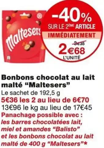 Maltesers Bonbons chocolat au lait malté 192.5 g