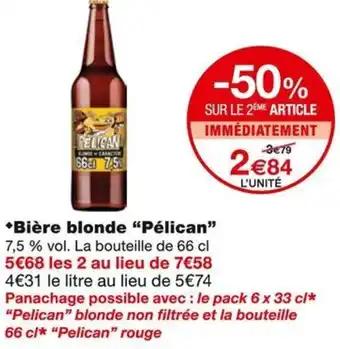 Pélican Bière blonde 66 cl