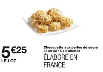 Chouquette aux perles de sucre