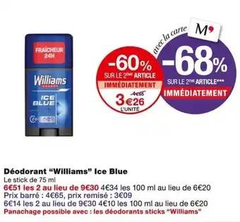 Promotion Exclusives de 2
Williams : Découvrez l'Offre incontournable