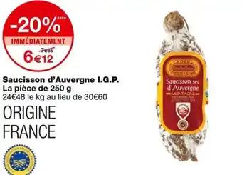 Saucisson d'Auvergne I.G.P. 250 g