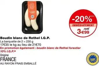 Promotion Exclusives de 1
Boudin blanc : Découvrez l'Offre incontournable