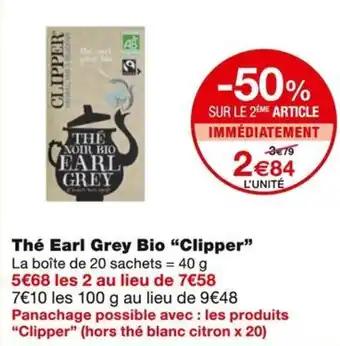 Clipper thé earl grey bio 40 g