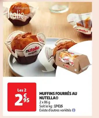 Muffins fourrés au nutellaⓡ 2 x 86 g