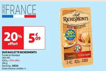 Promotion Exclusives de 1
Duo raclette : Découvrez l'Offre incontournable