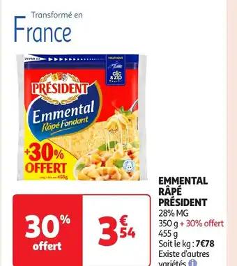 Promotion Exclusives de 20
Emmental rapé : Découvrez l'Offre incontournable