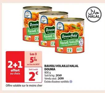 Ravioli volaille halal dounia 800 g