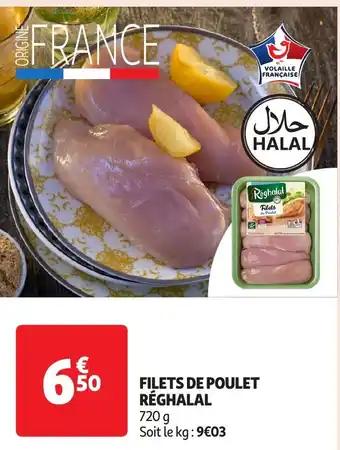Filets de poulet réghalal 720 g