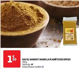 Raz el hanout jaune la planète des epices 250 g