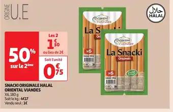 Snacki originale halal oriental viandes 180 g