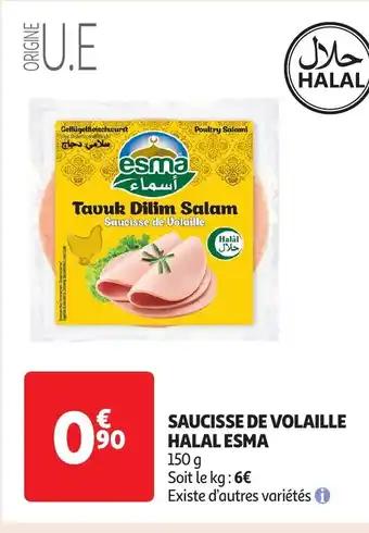 Saucisse de volaille halal esma 150 g