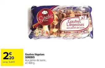 Serebis Gaufres Liègeoises 7 x 420 g