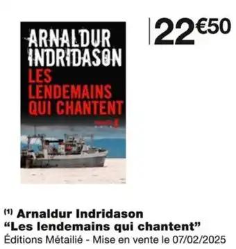 Arnaldur indridason les lendemains qui chantent