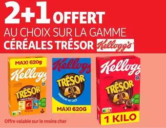 KELLOGG'S Sur la gamme céréales trésor