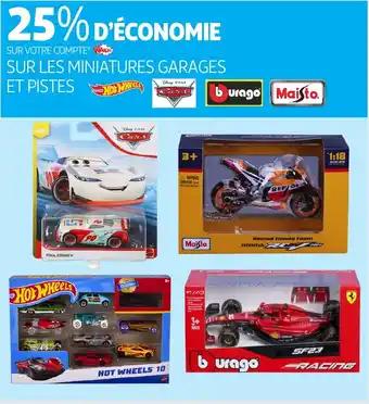HOT WHEEL Sur les miniatures garages et pistes