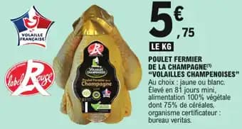 Promotion Exclusives de 13
Poulet fermier de : Découvrez l'Offre incontournable