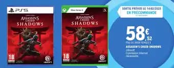 Promotion Exclusives de 1
Assassin's creed : Découvrez l'Offre incontournable