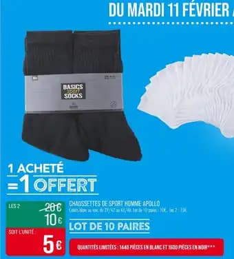 Promotion Exclusives de 45
            
        
        Chaussettes : Découvrez l'Offre incontournable