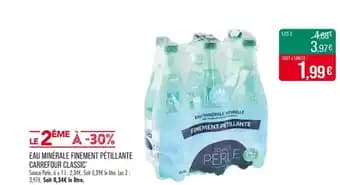 CARREFOUR CLASSIC' Eau minérale finement pétillante
