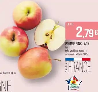 Promotion Exclusives de 12
            
        
        Pink lady : Découvrez l'Offre incontournable