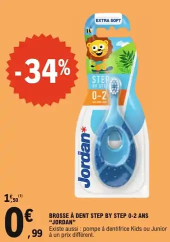 Jordan brosse à dent step by step 0-2 ans