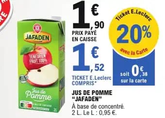 Promotion Exclusives de 77
            
        
        Jus de : Découvrez l'Offre incontournable