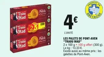 Traou mad les palets de pont-aven 300 g