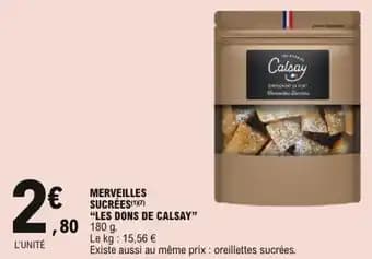 Les dons de calsay merveilles sucrées 180 g