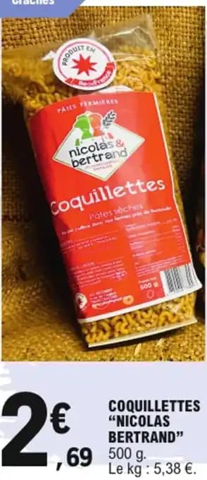Nicolas bertrand coquillettes 500 g