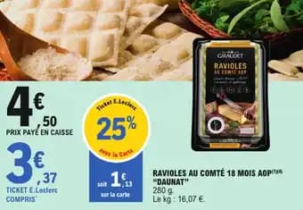 Promotion Exclusives de 6
Ravioles : Découvrez l'Offre incontournable