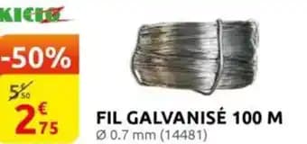 Fil galvanisé 100 m