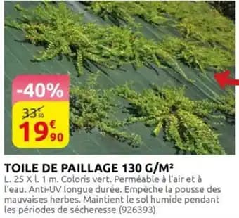 Promotion Exclusives de 1
Paillage : Découvrez l'Offre incontournable