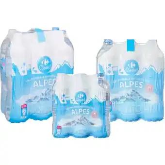 CARREFOUR CLASSIC' SUR TOUS LES PACKS D'EAU MINÉRALE NATURELLE DES ALPES