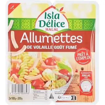ISLA DÉLICE Allumettes de poulet fumé Halal