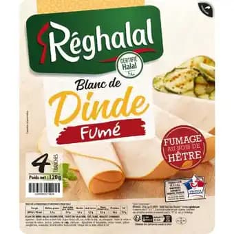 RÉGHALAL Blanc de dinde fumé Halal