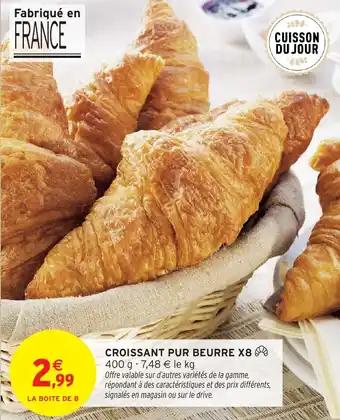 Croissant pur beurre x8 400 g