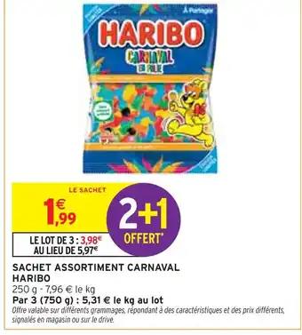 HARIBO Sachet assortiment carnaval