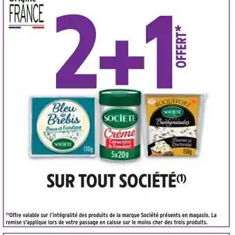 SOCIÉTÉ 2+1 offert sur tout société