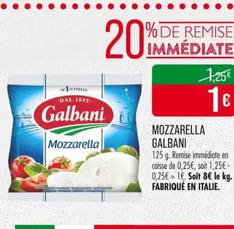 Promotion Exclusives de 5
Mozzarella : Découvrez l'Offre incontournable
