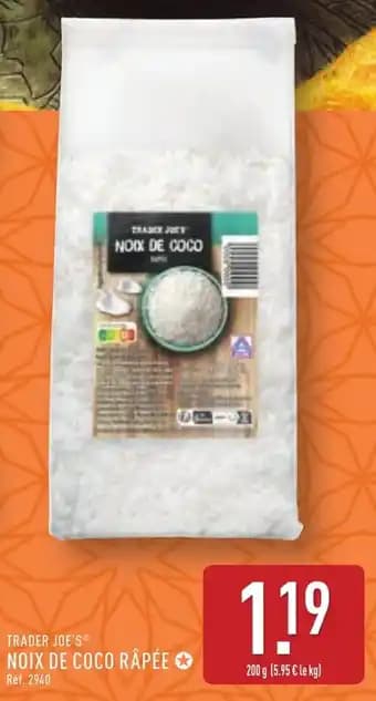 TRADER JOE'S® Noix de coco rapée 200 g