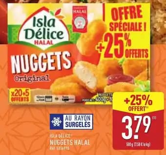 ISLA DÉLICE Nuggets halal 500 g