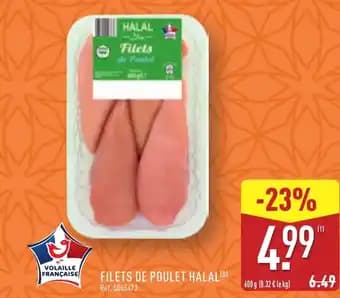 Filets de poulet halal 400 g