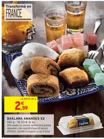 DJAMILA Baklawa amandes x2